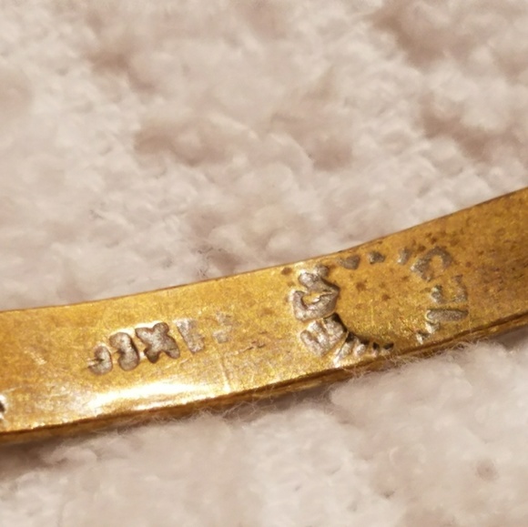 Vintage Wrist Bracelet 925 Sterling Silver & Gold - Picture 6 of 8